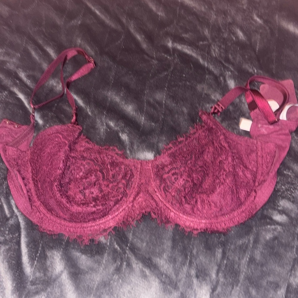 Victoria Secret Dusty Pink Lace Body By Victoria Unlined Bra